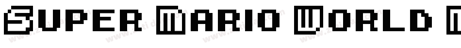 Super Mario World Mario字体转换